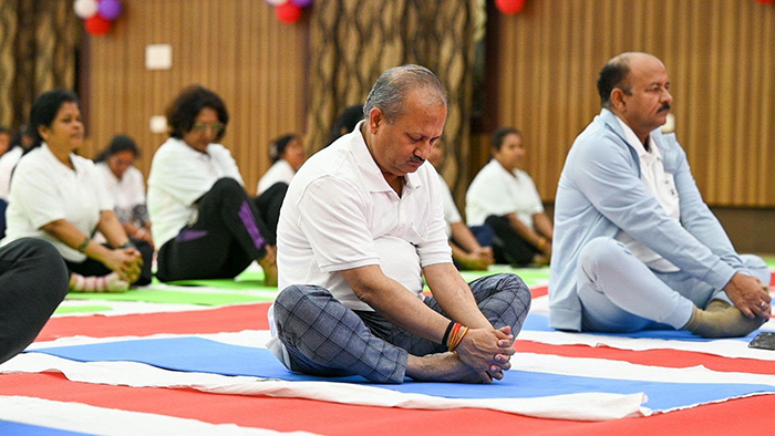 Yoga Day celebrations at Mahanadi Coalfields Ltd
